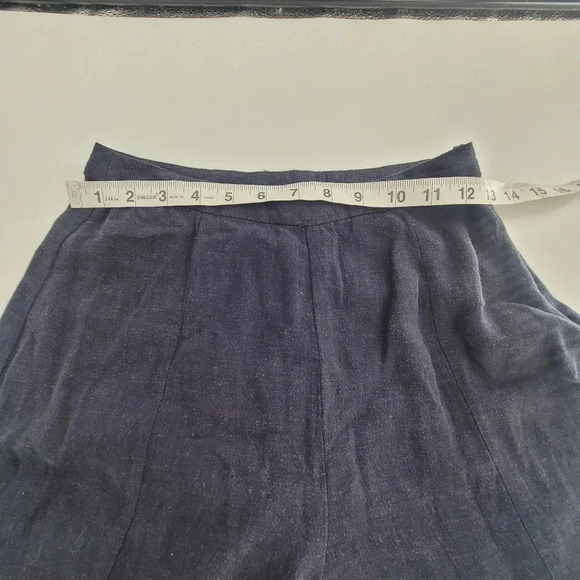 RHYTHM linen blend STEVIE WIDE LEG PANT BLUE size size 2 - Picture 7 of 10